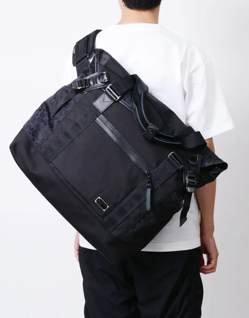30th Anniversary Series "Black Crazy" Tote Messenger Bag No.01742-30th
