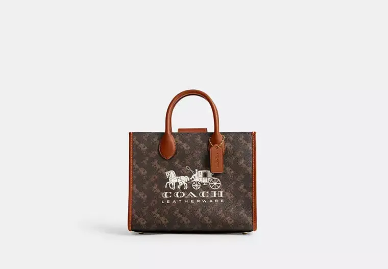 Ace Tote Bag 26 With Horse And Carriage Print