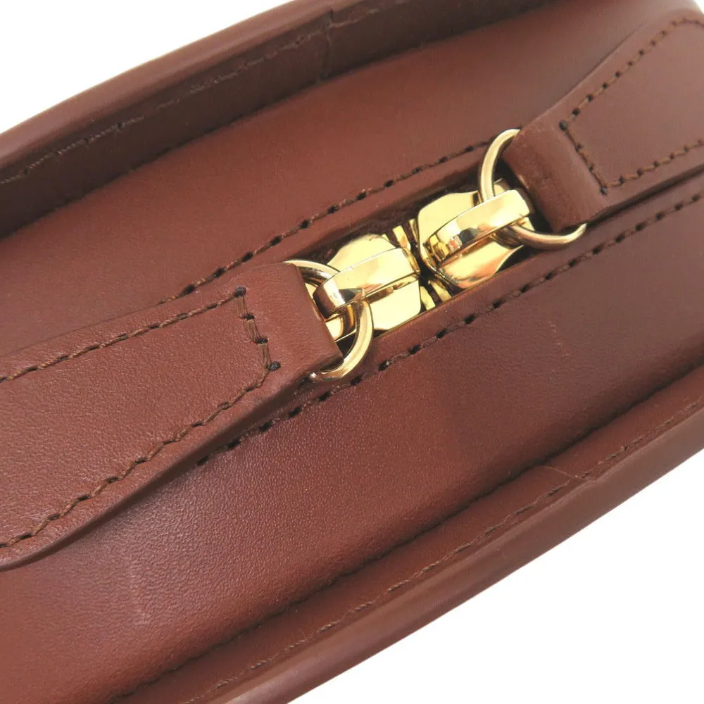 A.P.C. Shoulder Bag PXAWVF61392CAD leather Brown SAC DEMI LUNE MINI HALF MOON BAG