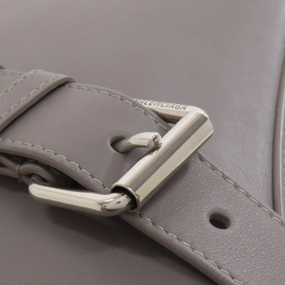 BALENCIAGA Shoulder Bag 671353 Calfskin gray Downtown