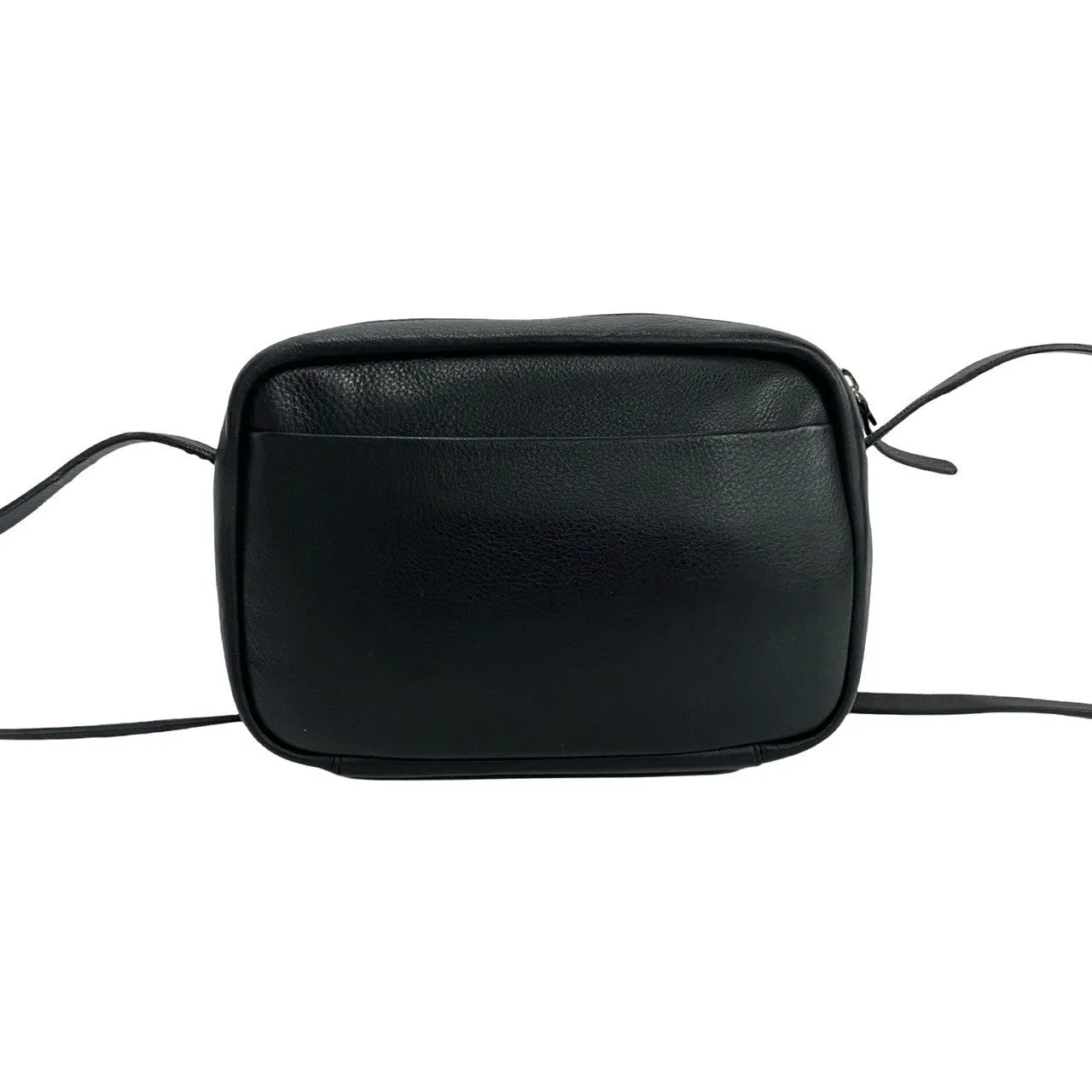BALENCIAGA Shoulder Bag leather black Everyday camera bag Women Used