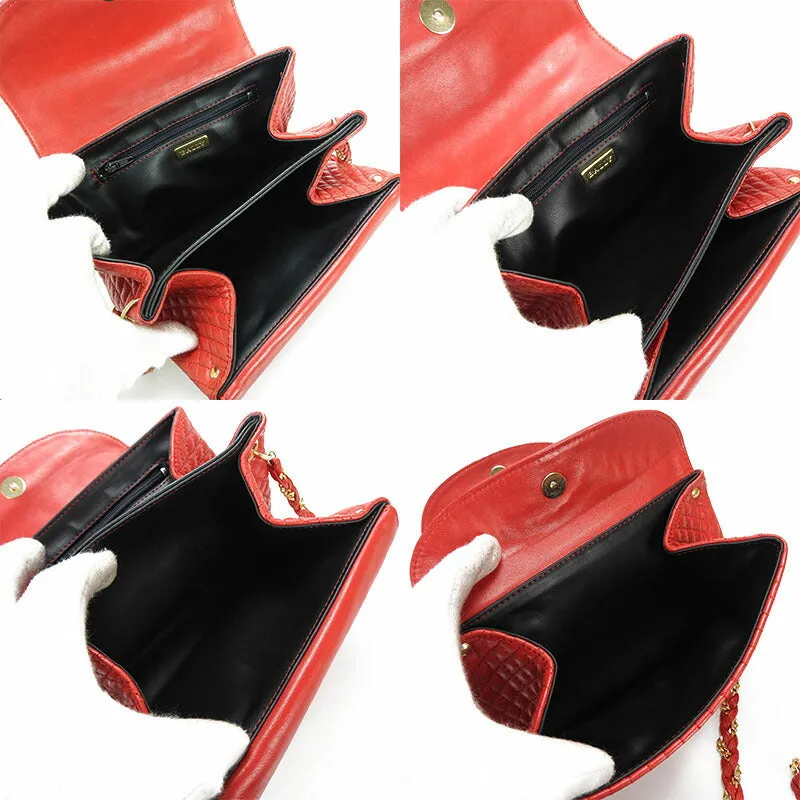 BALLY Shoulder Bag leather Red