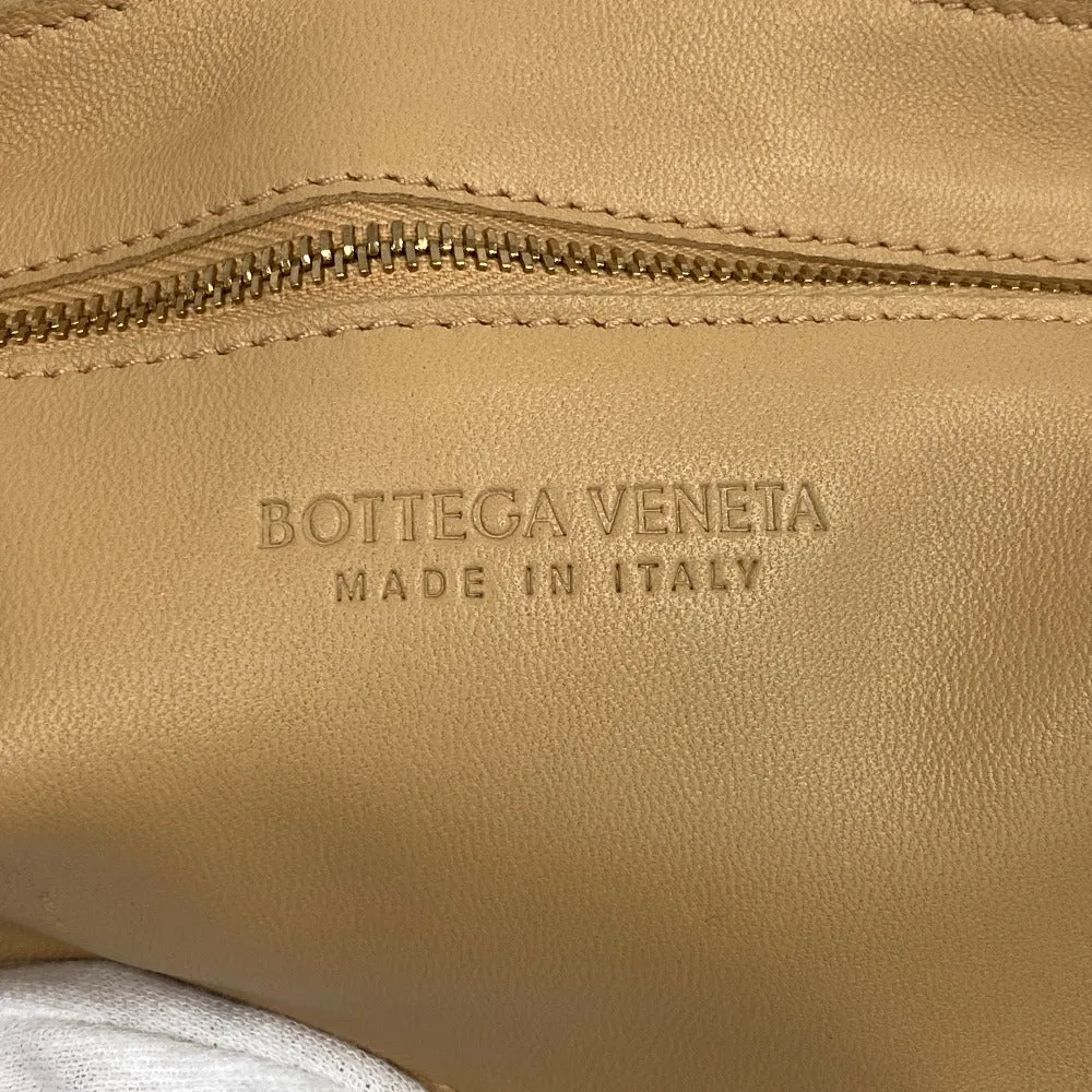 BOTTEGAVENETA Shoulder Bag leather beige INTRECCIATO Cassette