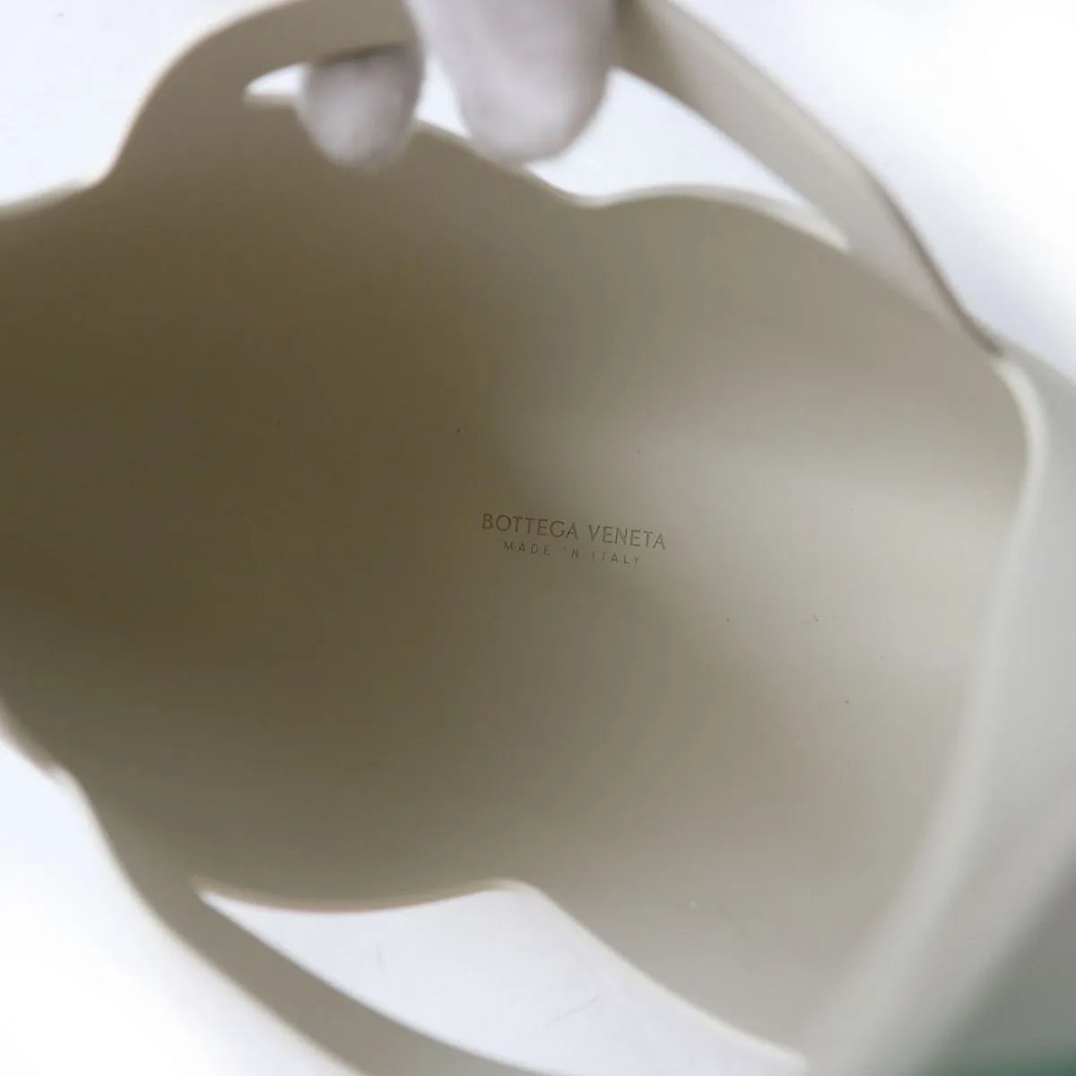 BOTTEGAVENETA Shoulder Bag Main: Rubber White x green Women Used