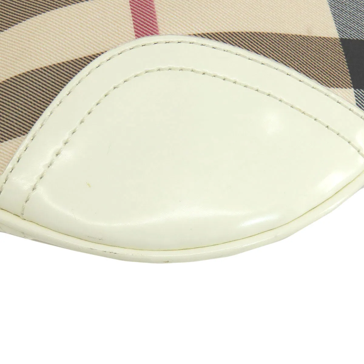 BURBERRY Shoulder Bag PVC beige Nova Check Women Used