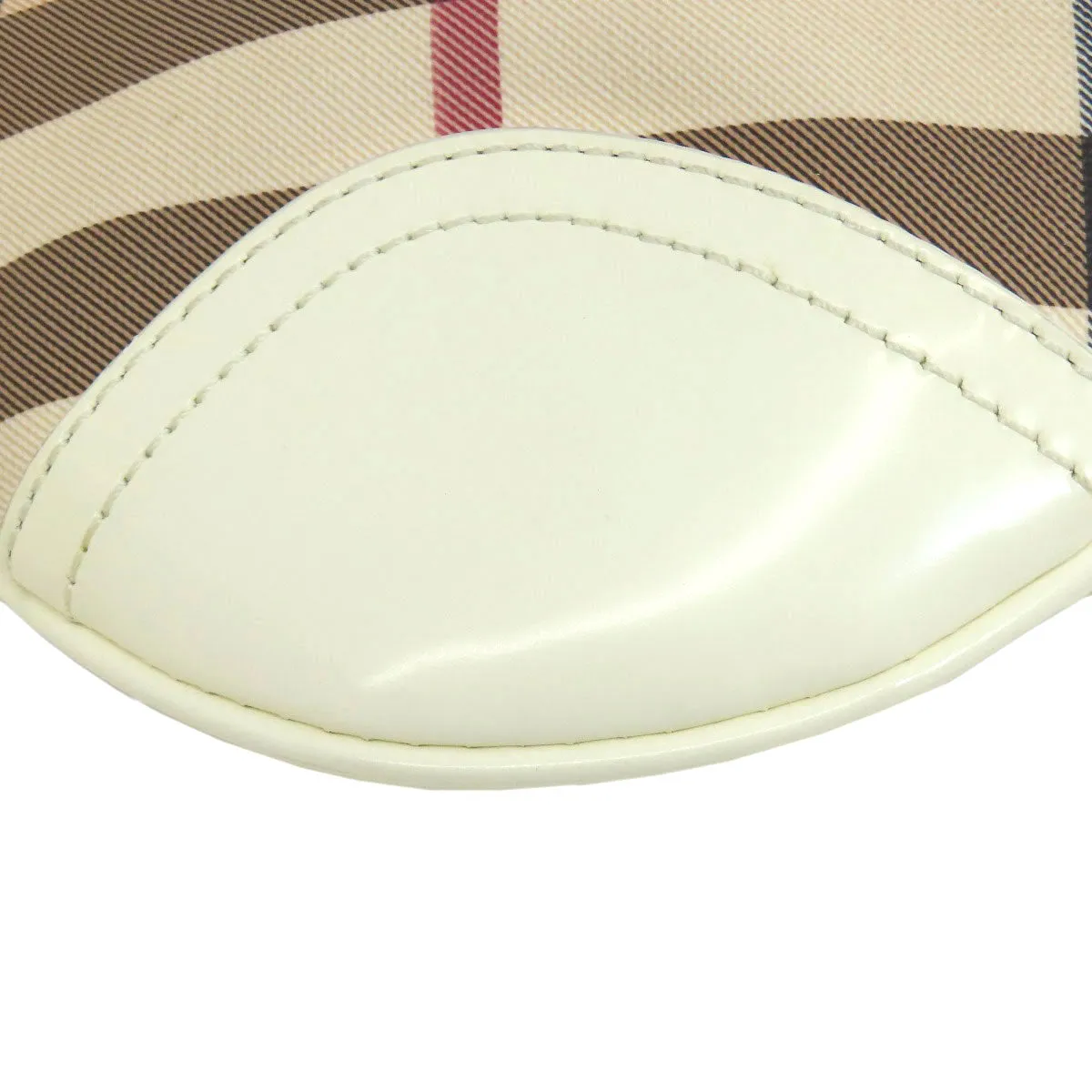 BURBERRY Shoulder Bag PVC beige Nova Check Women Used