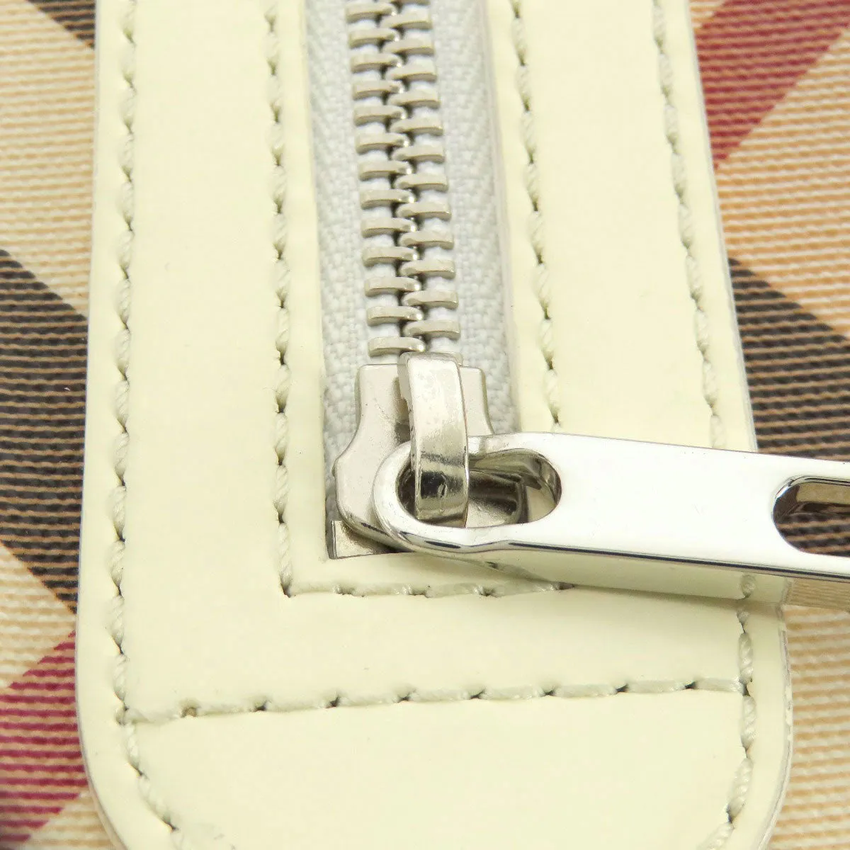 BURBERRY Shoulder Bag PVC beige Nova Check Women Used