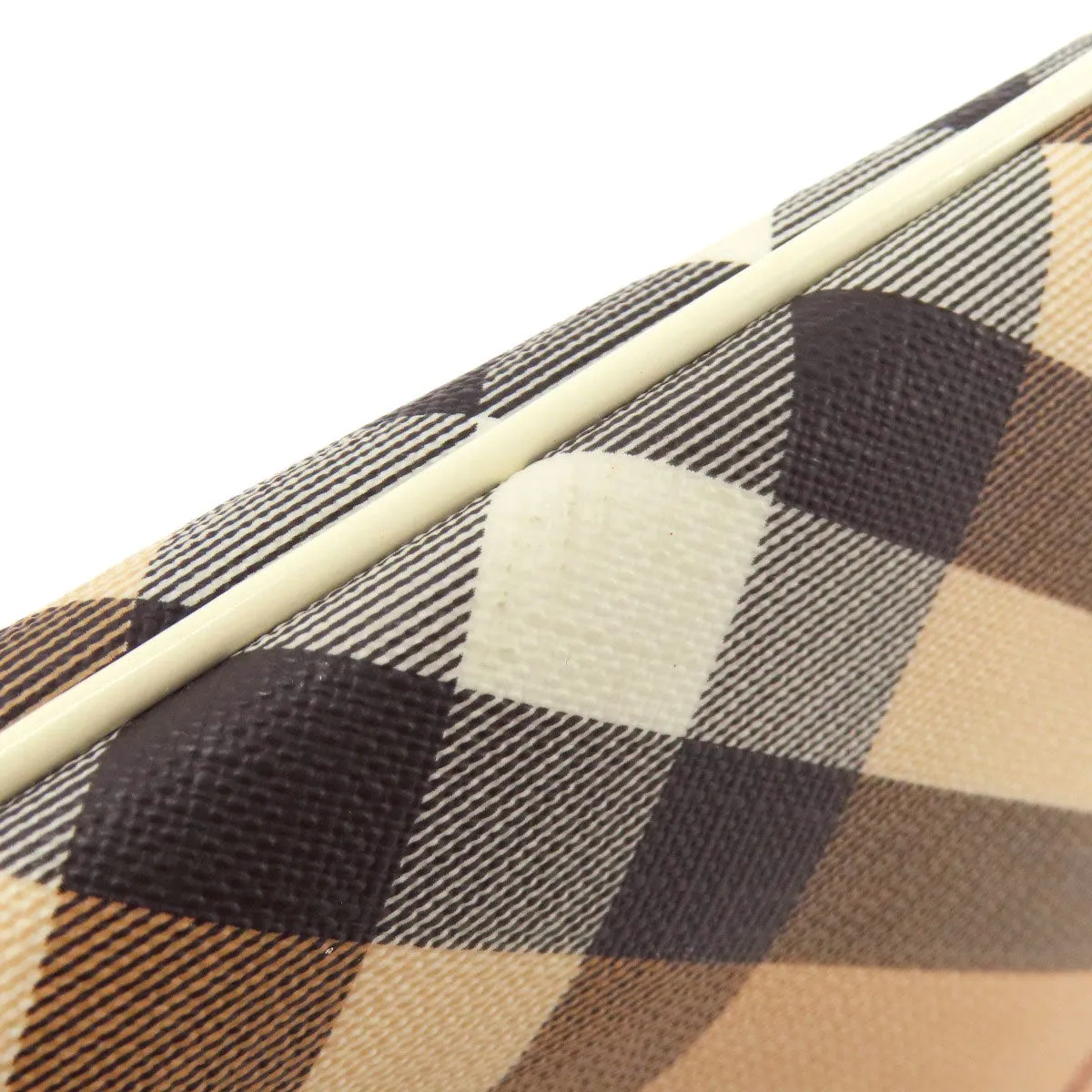 BURBERRY Shoulder Bag PVC beige Nova Check Women Used