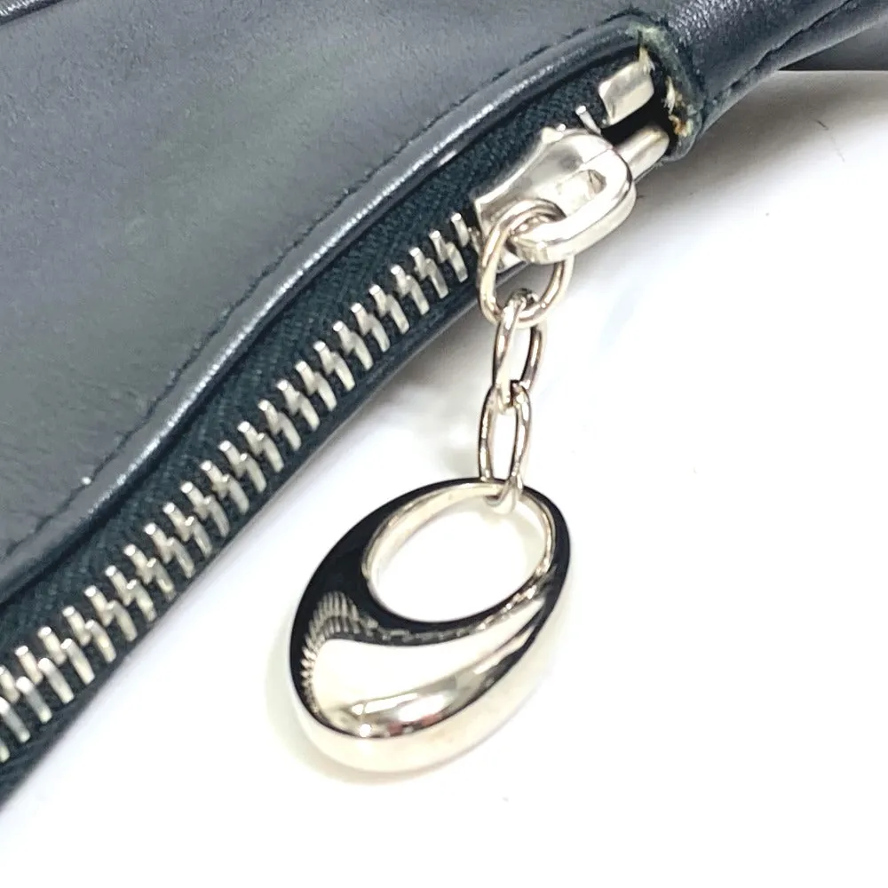 BVLGARI Shoulder Bag Model number unknown Canvas / leather black Shoulder denim Logomania Ascot Women Used