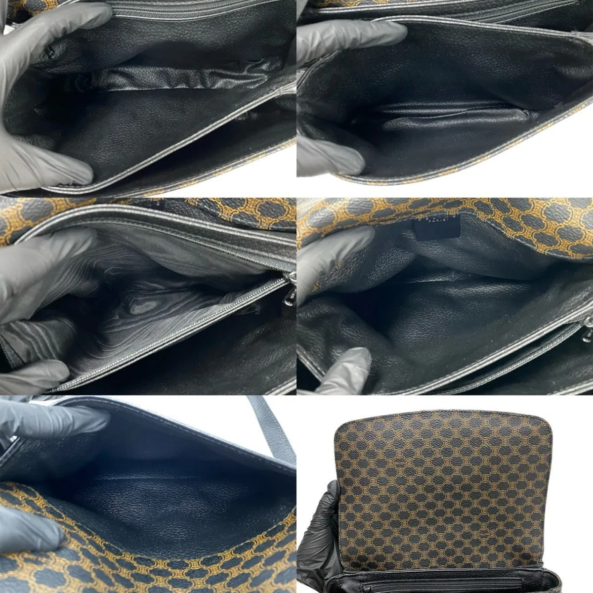 CELINE Shoulder Bag leather black