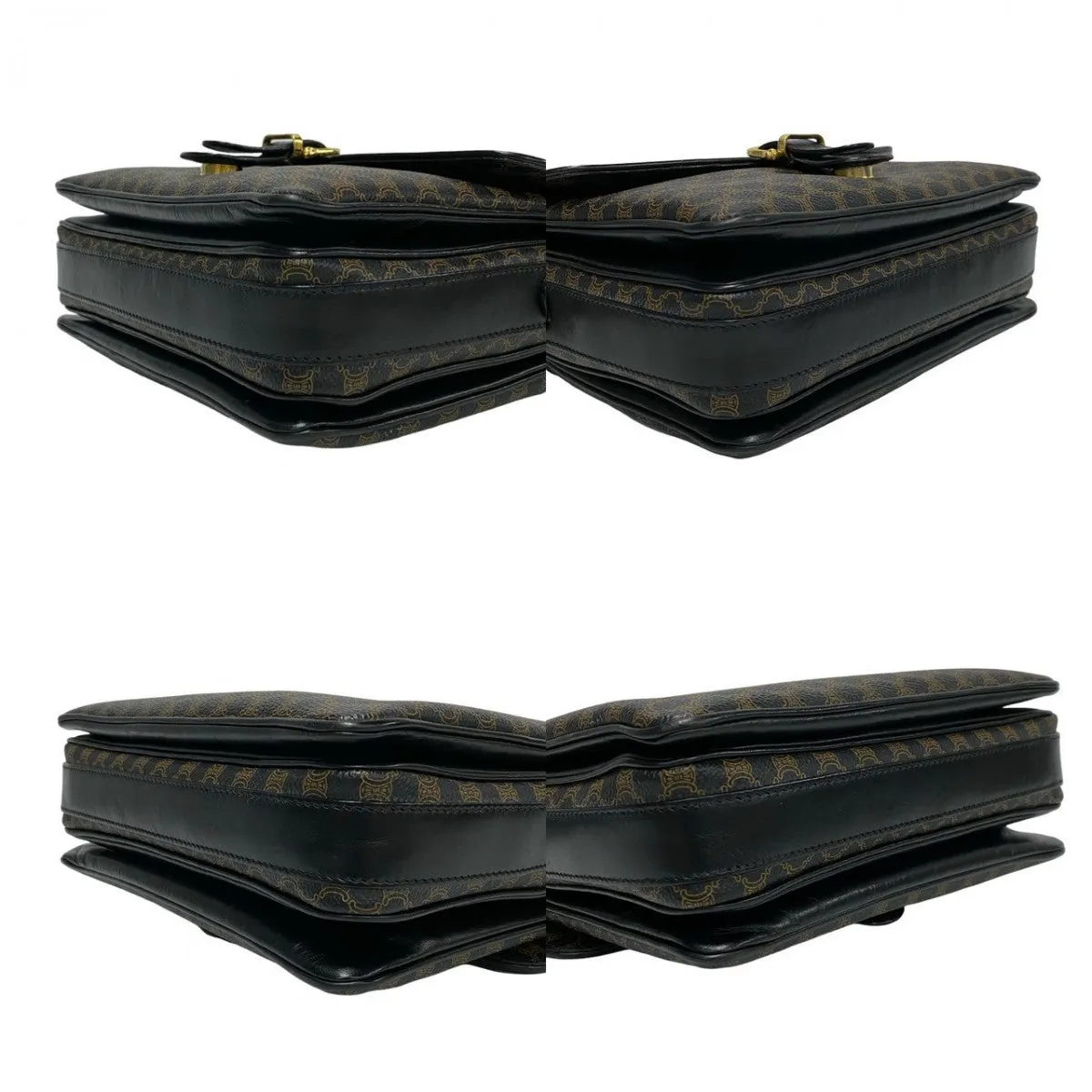 CELINE Shoulder Bag leather black