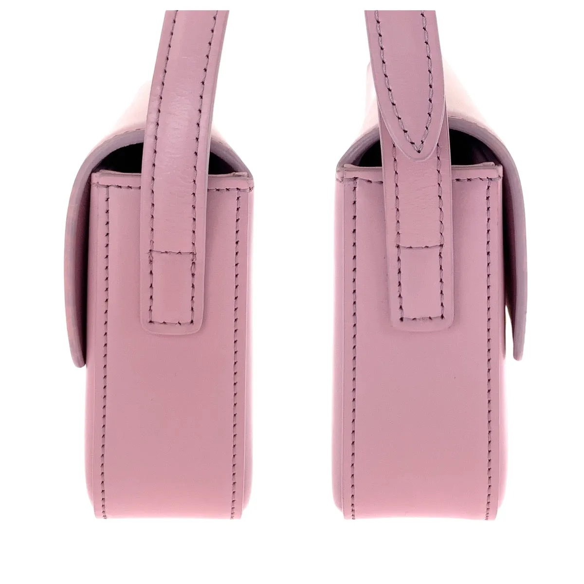 CELINE Shoulder Bag leather Pink Gold Metal Triomphe
