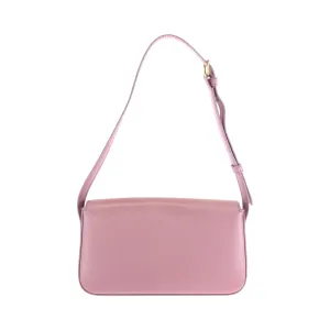 CELINE Shoulder Bag leather Pink Gold Metal Triomphe