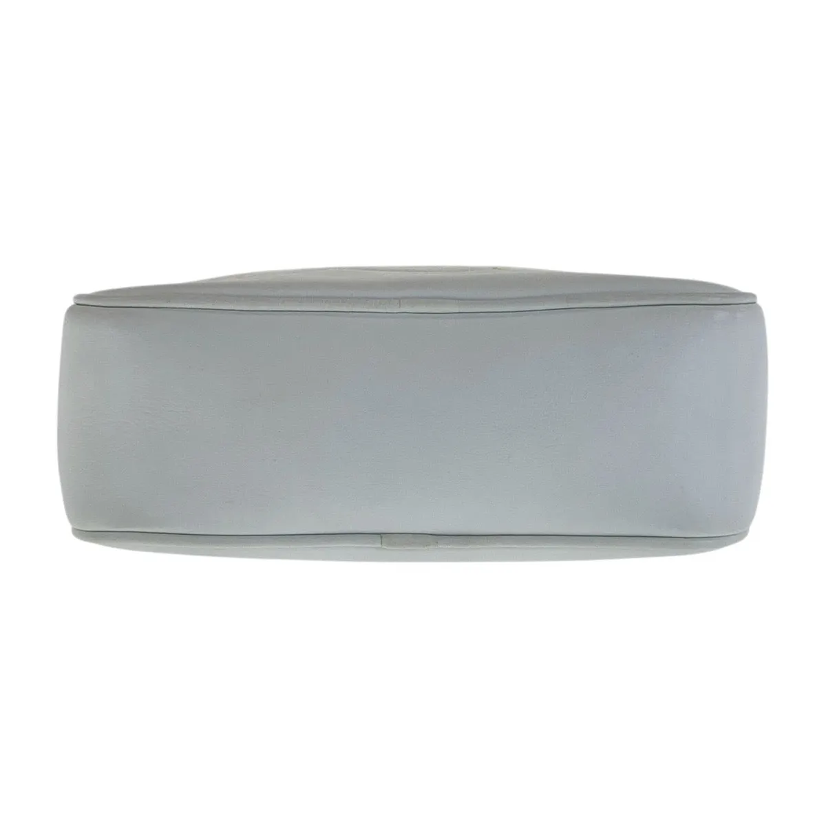 CELINE Shoulder Bag leather White GoldMetal Triomphe