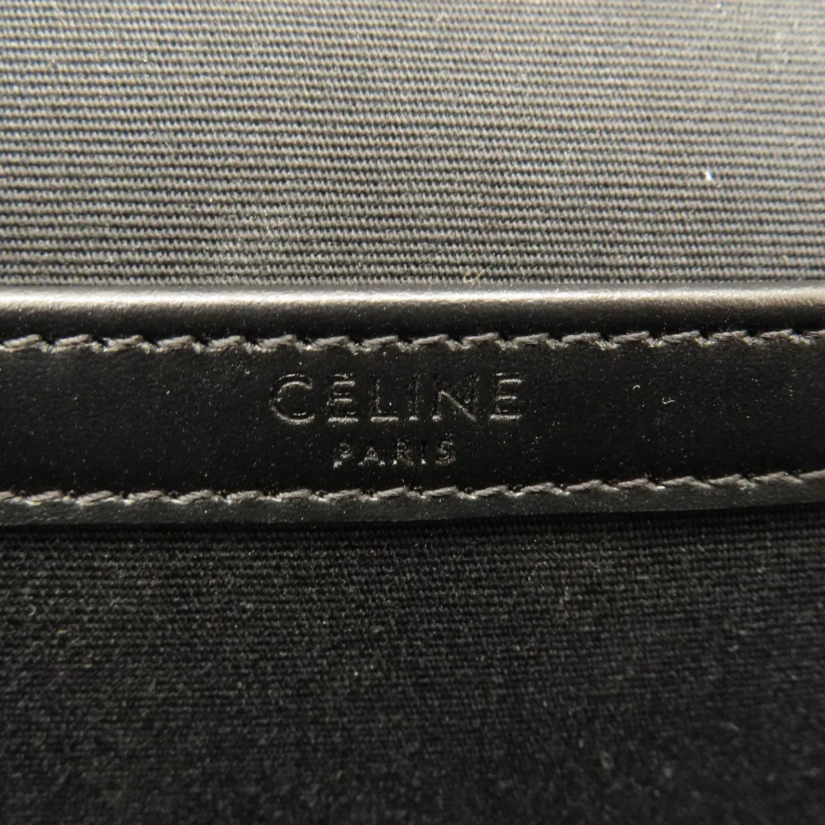 CELINE Shoulder Bag PVC Brown Triomphe