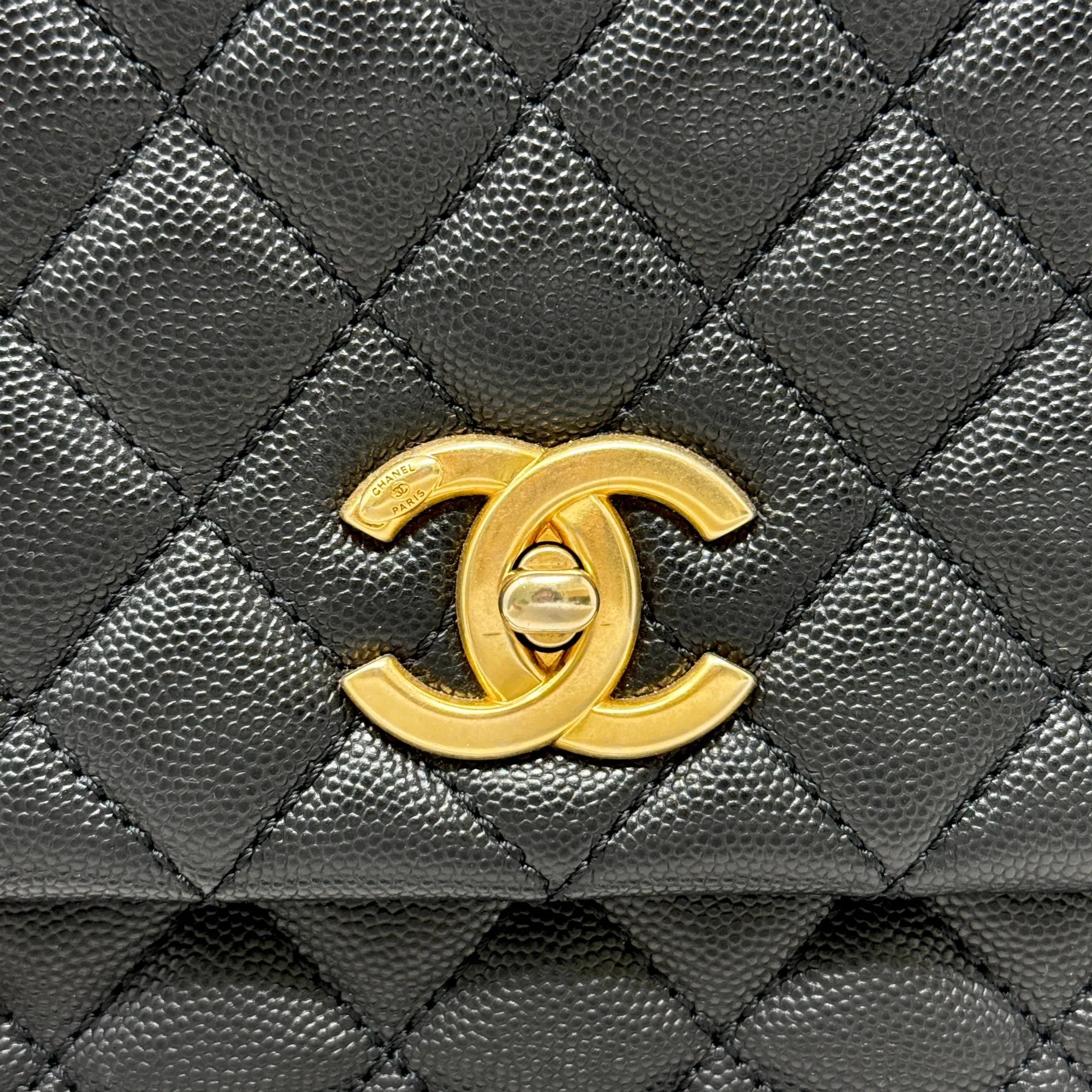 Chanel Black Medium Coco Handle