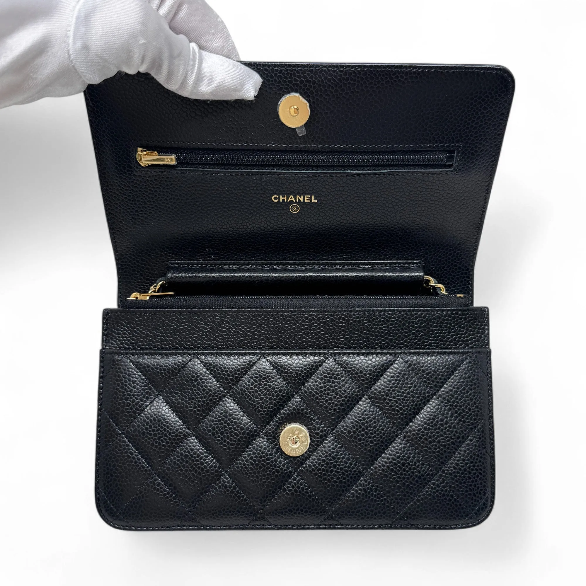 Chanel Black Wallet On Chain