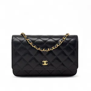 Chanel Black Wallet On Chain