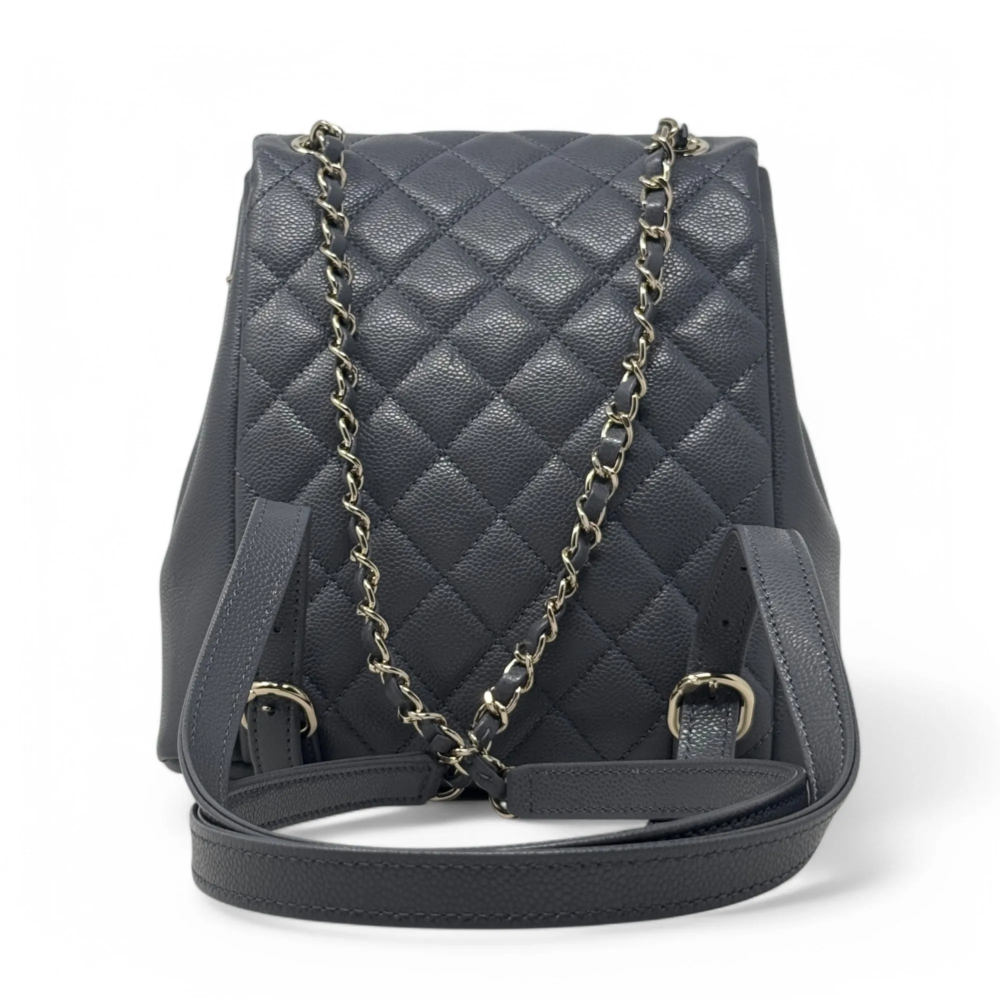 Chanel Grey Mini Duma Pockets Backpack