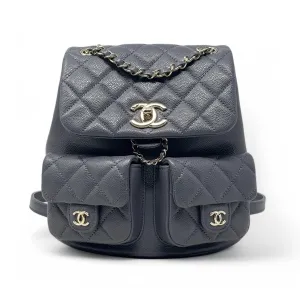 Chanel Grey Mini Duma Pockets Backpack