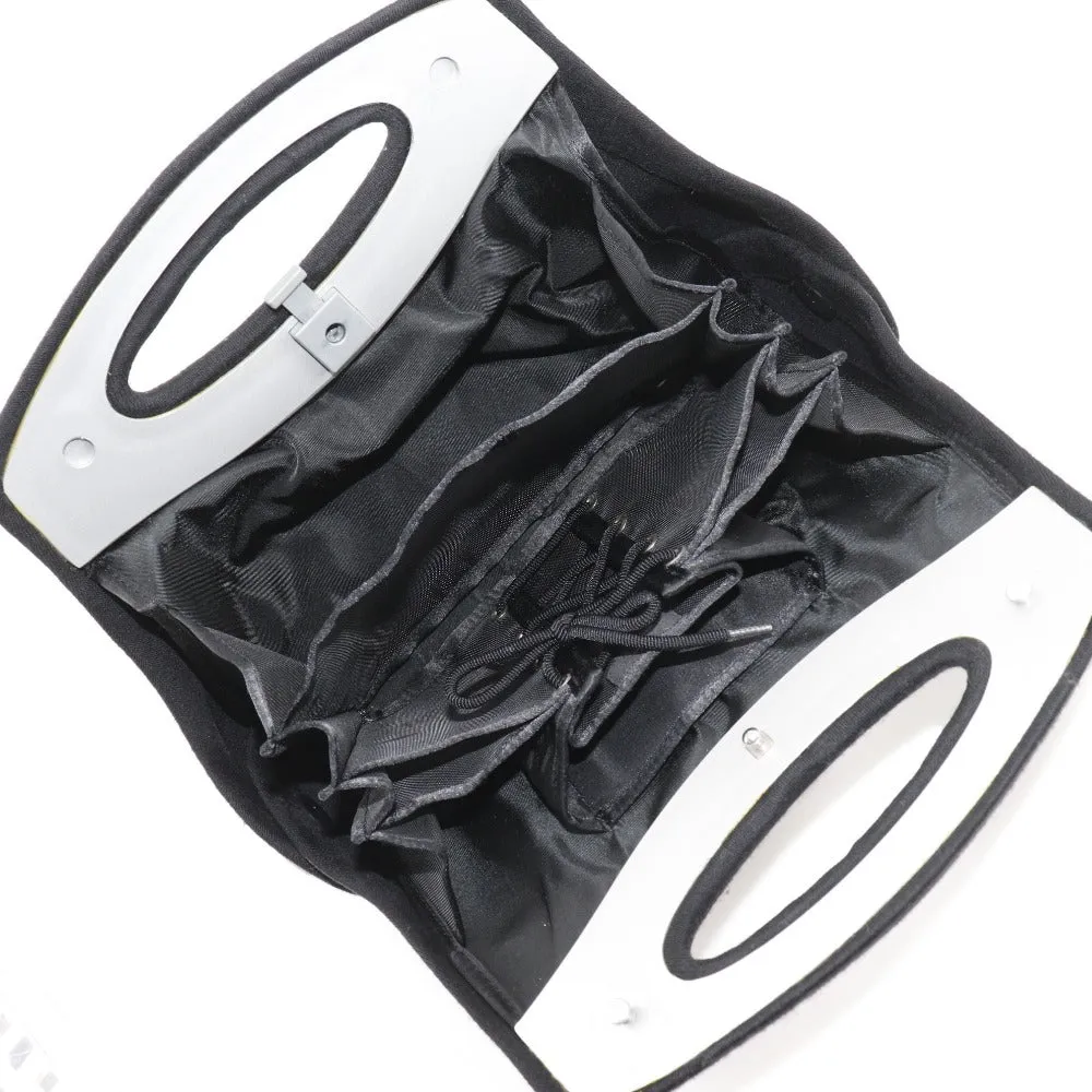CHANEL Handbag cotton black 2WAYShoulder 2005 Premium Edition Hip bag Women Used