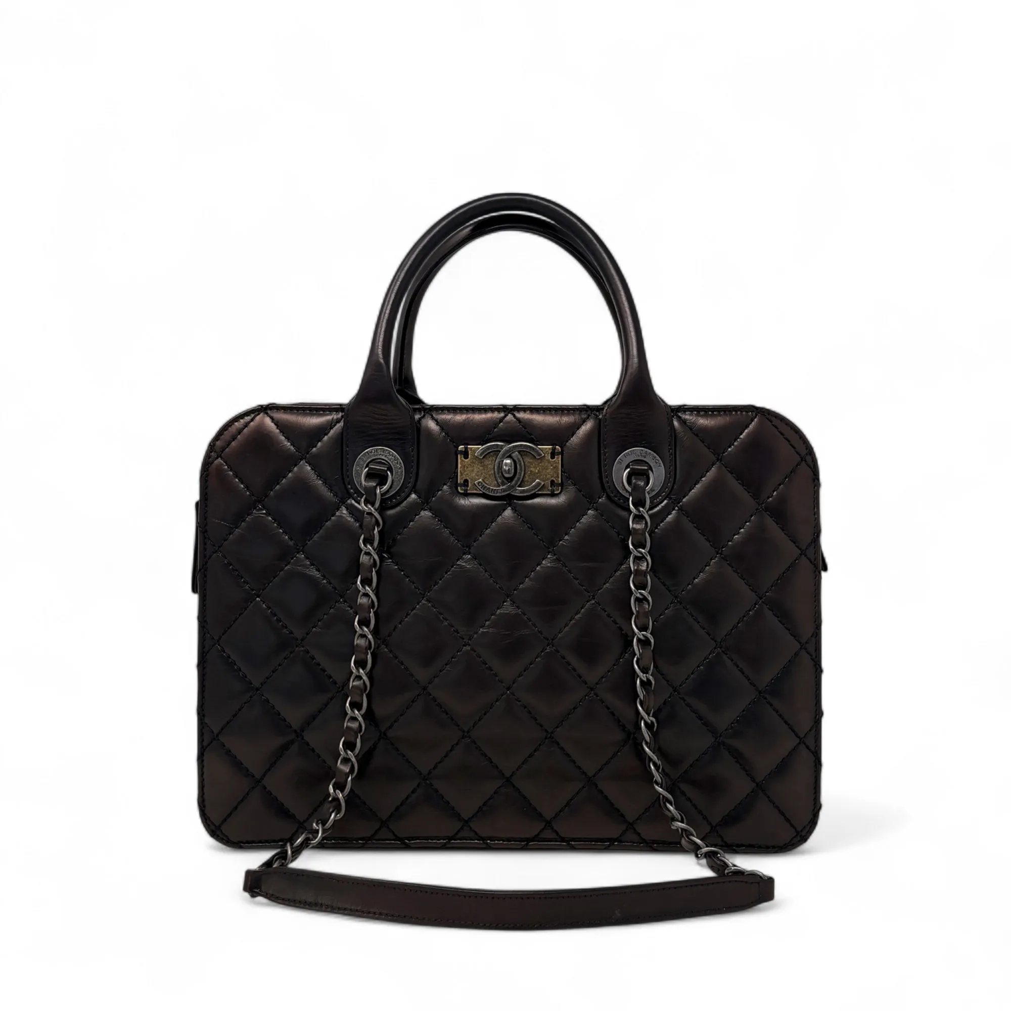 Chanel Metallic Brown Shopping Tote