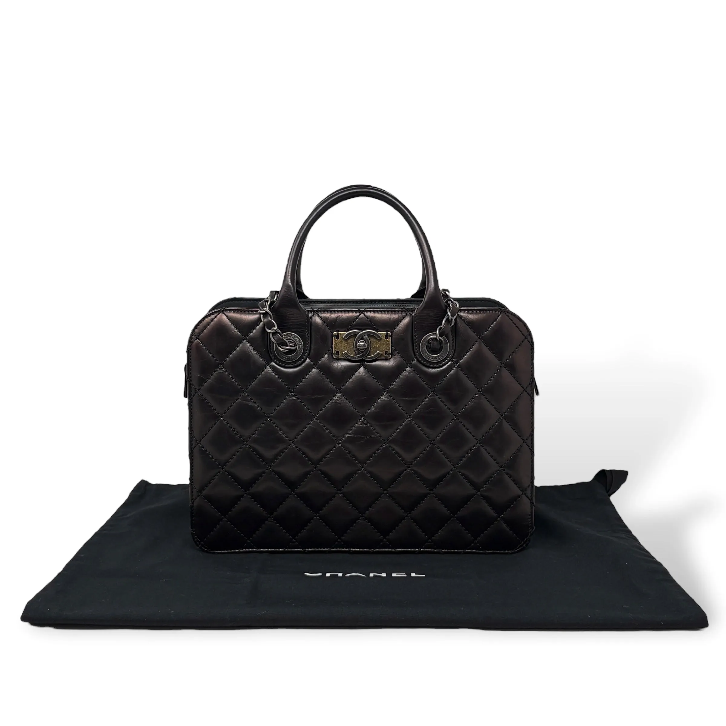 Chanel Metallic Brown Shopping Tote