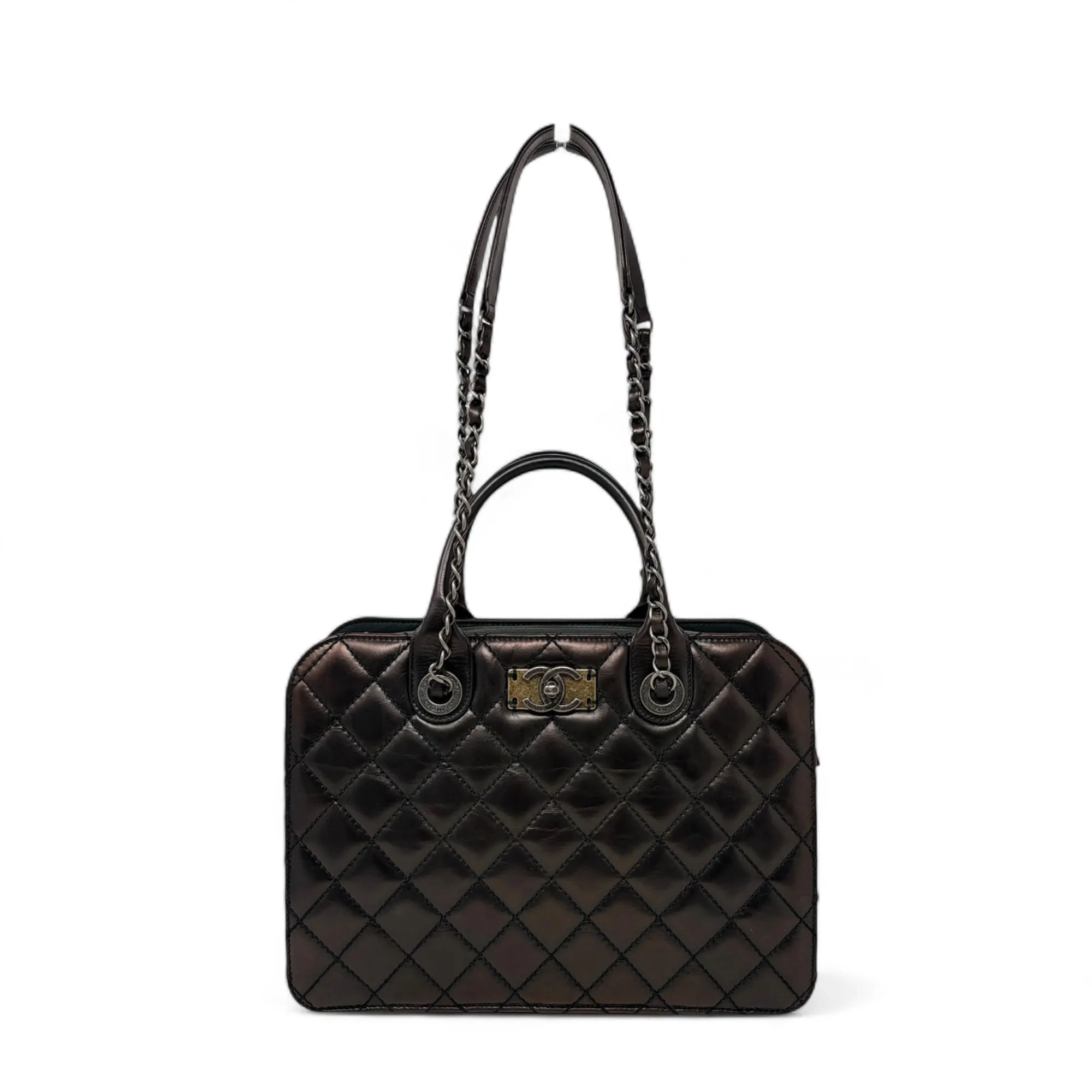 Chanel Metallic Brown Shopping Tote