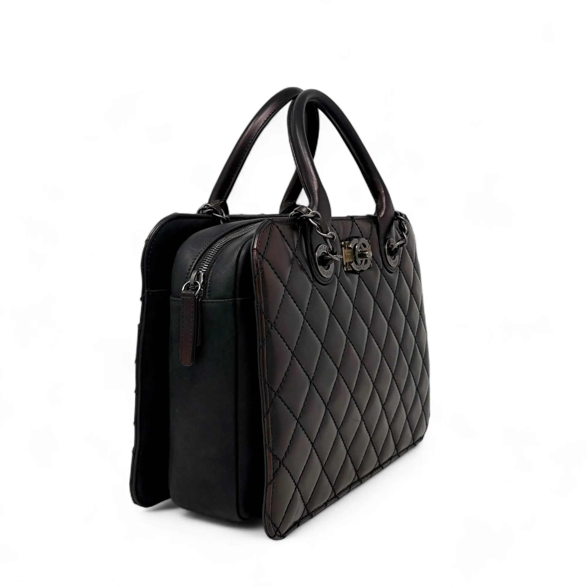 Chanel Metallic Brown Shopping Tote