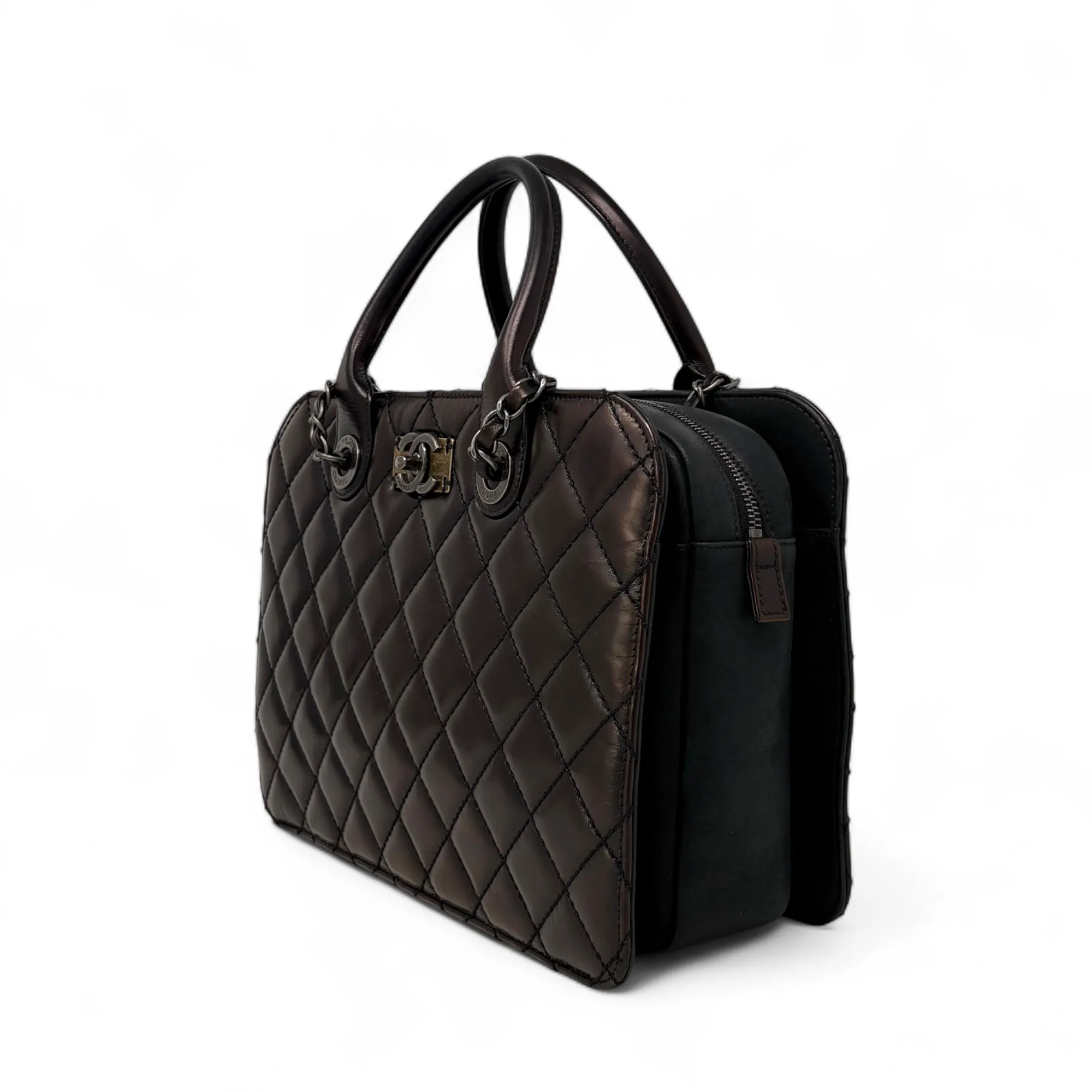 Chanel Metallic Brown Shopping Tote