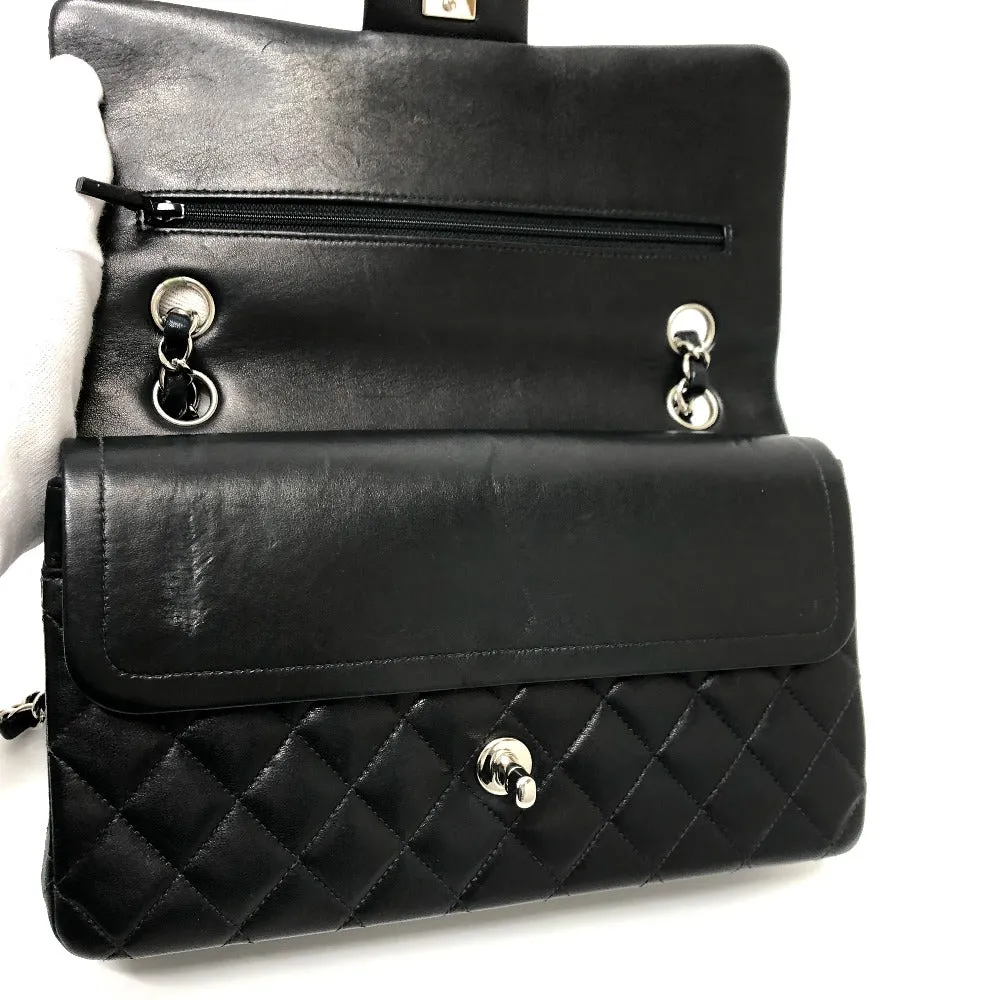 CHANEL Shoulder Bag A01112 lambskin black Matrasse 25 Women Used