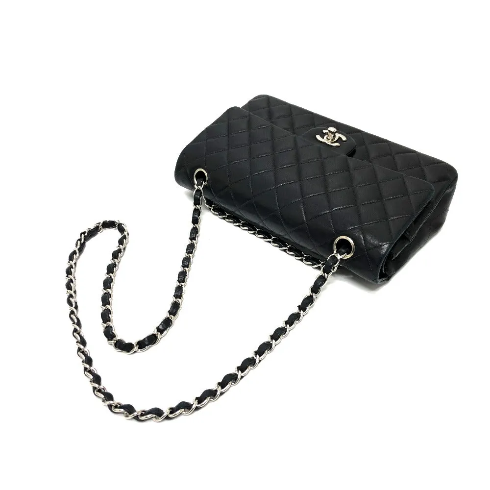 CHANEL Shoulder Bag A01112 lambskin black Matrasse 25 Women Used