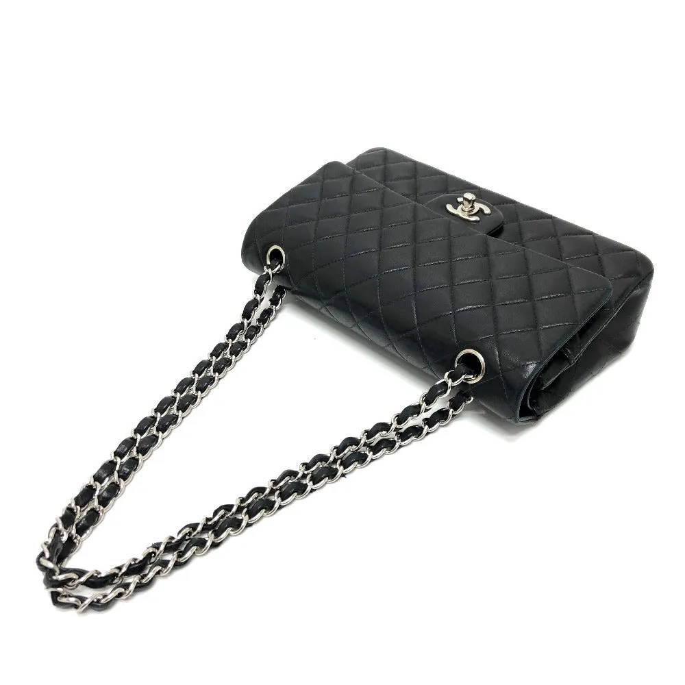 CHANEL Shoulder Bag A01112 lambskin black Matrasse 25 Women Used