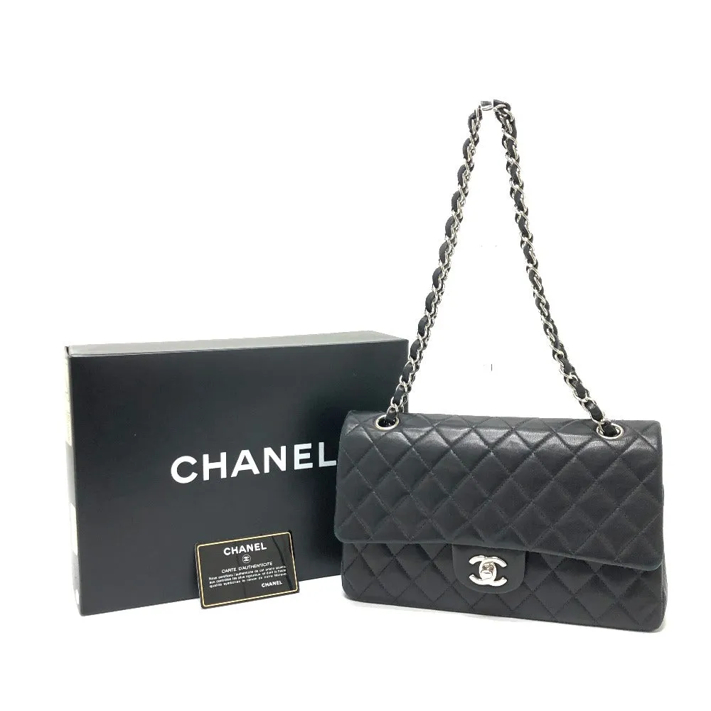 CHANEL Shoulder Bag A01112 lambskin black Matrasse 25 Women Used