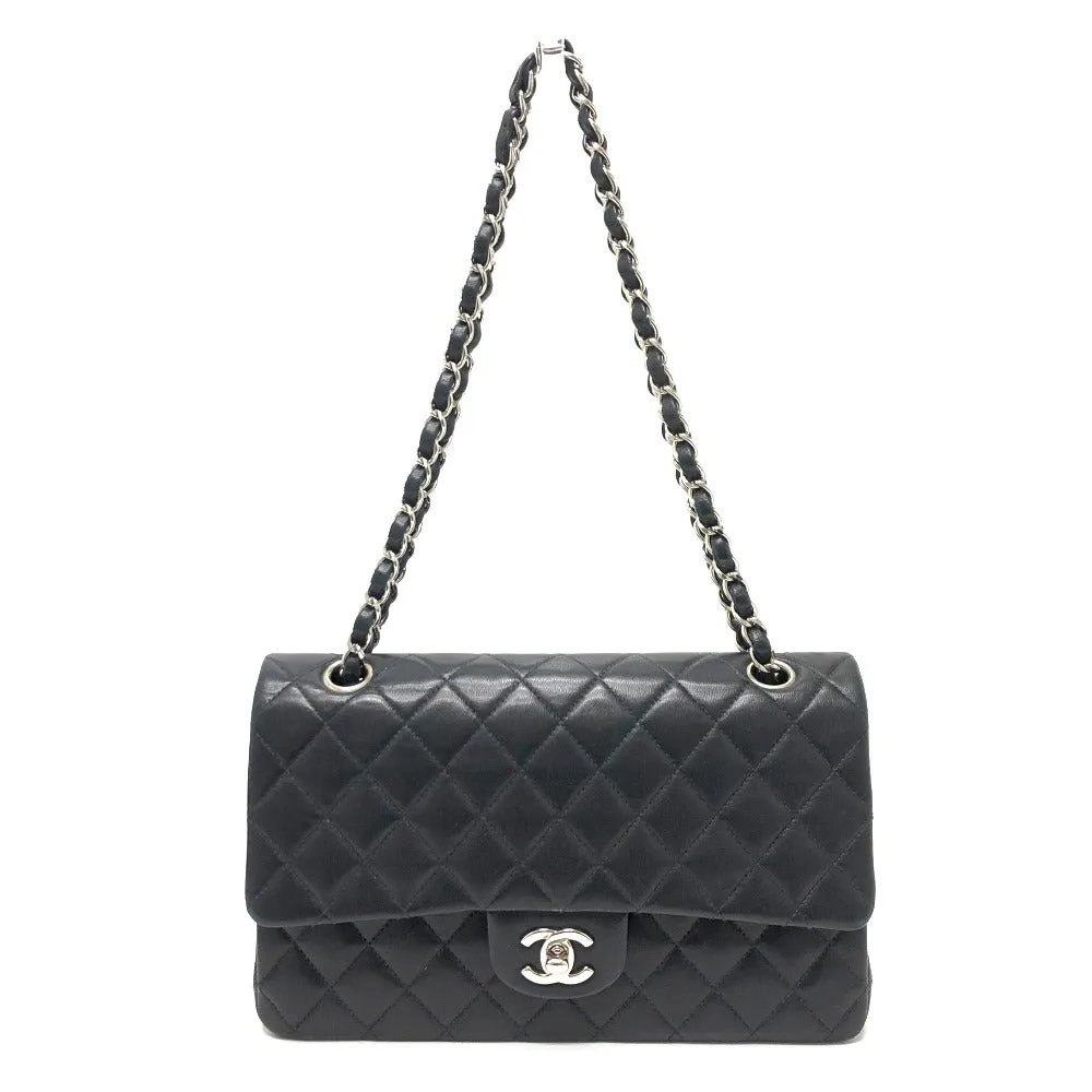 CHANEL Shoulder Bag A01112 lambskin black Matrasse 25 Women Used