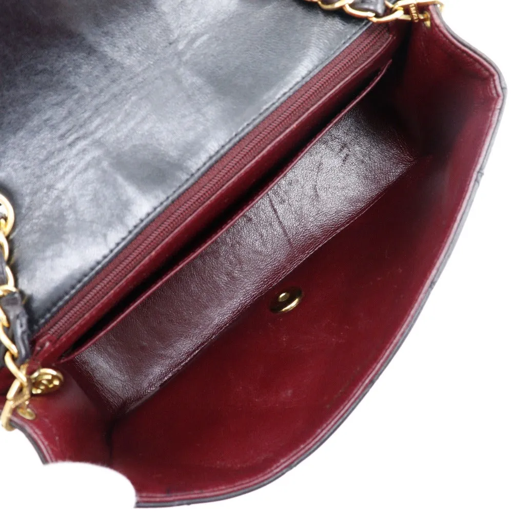 CHANEL Shoulder Bag A01164 lambskin black Matrasse ChainShoulder diana flap 22 Women Used