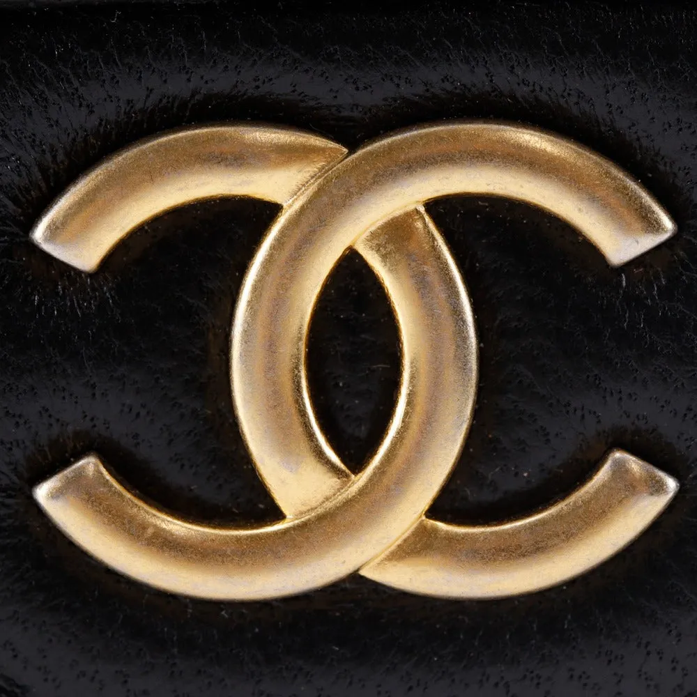 CHANEL Shoulder Bag AP2200 lambskin black Mini matrasse Chain pochette