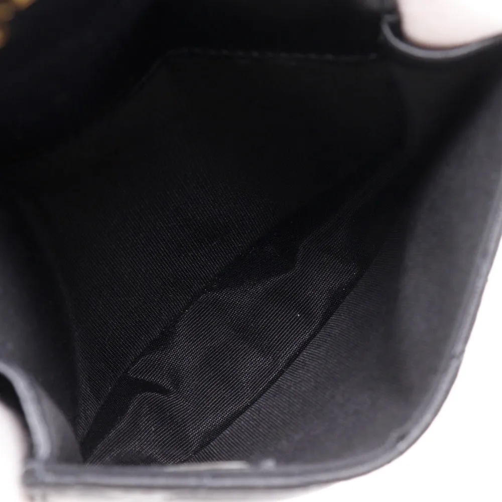 CHANEL Shoulder Bag AP2200 lambskin black Mini matrasse Chain pochette