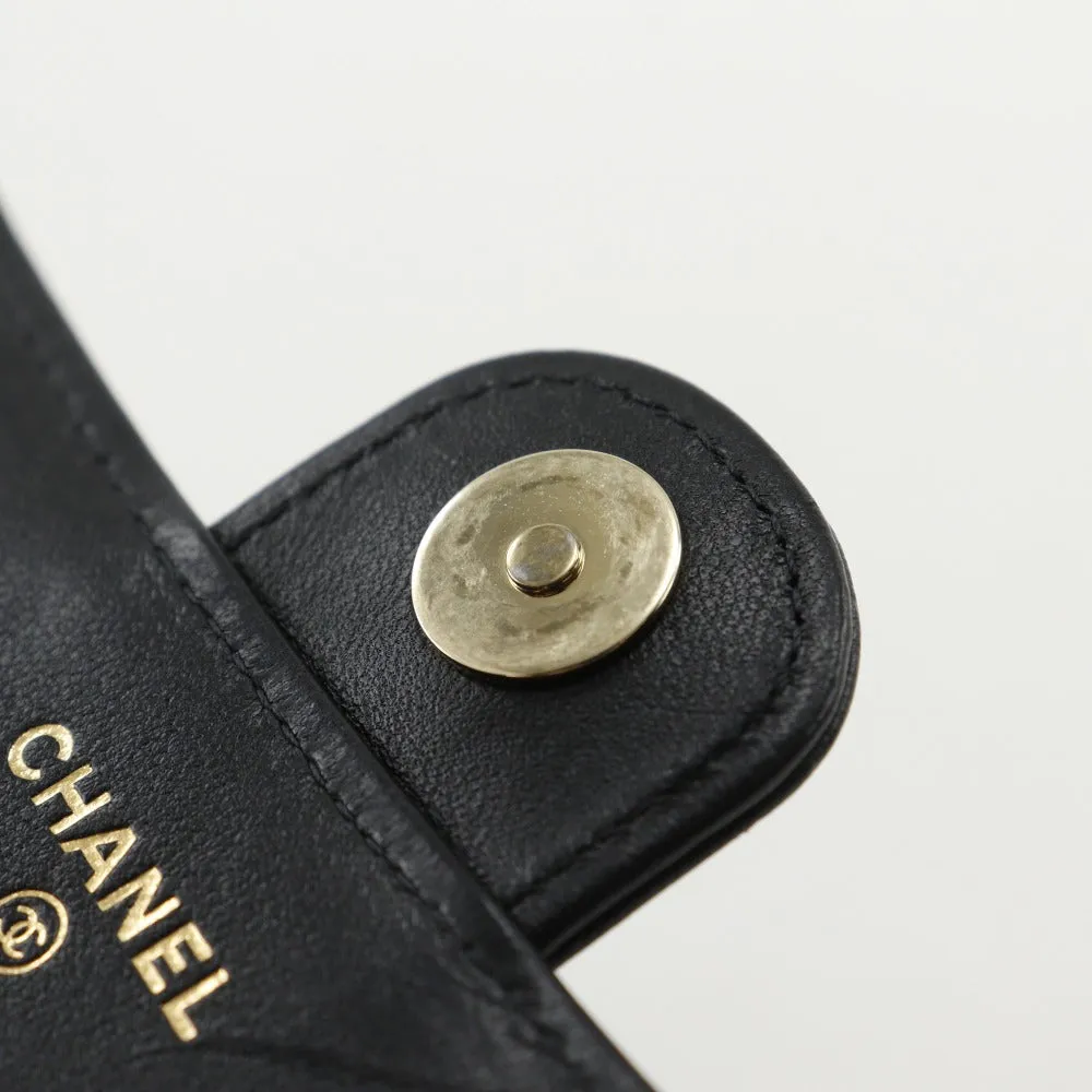 CHANEL Shoulder Bag AP3226 lambskin black Matrasse Smartphone Shoulder 2WAY Mini Chain Shoulder Women Used