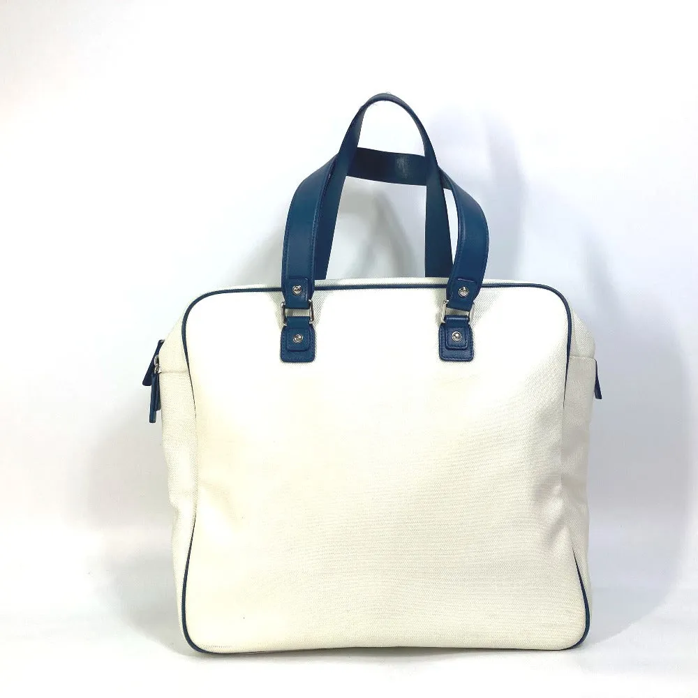 CHANEL Shoulder Bag Canvas / leather white Airline CC COCO Mark Women Used