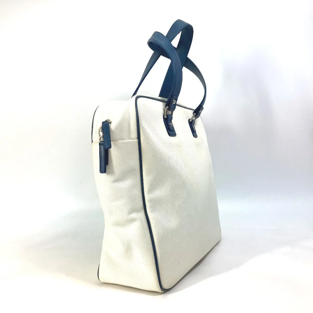 CHANEL Shoulder Bag Canvas / leather white Airline CC COCO Mark Women Used