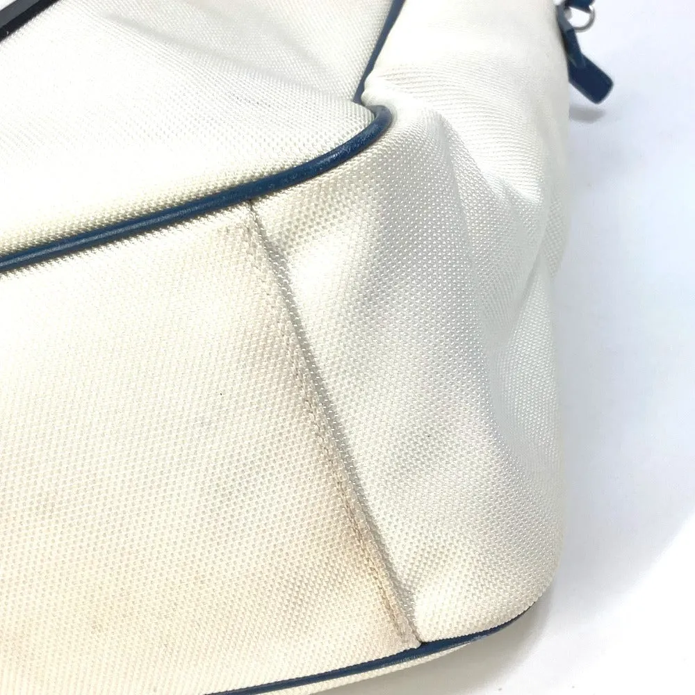 CHANEL Shoulder Bag Canvas / leather white Airline CC COCO Mark Women Used