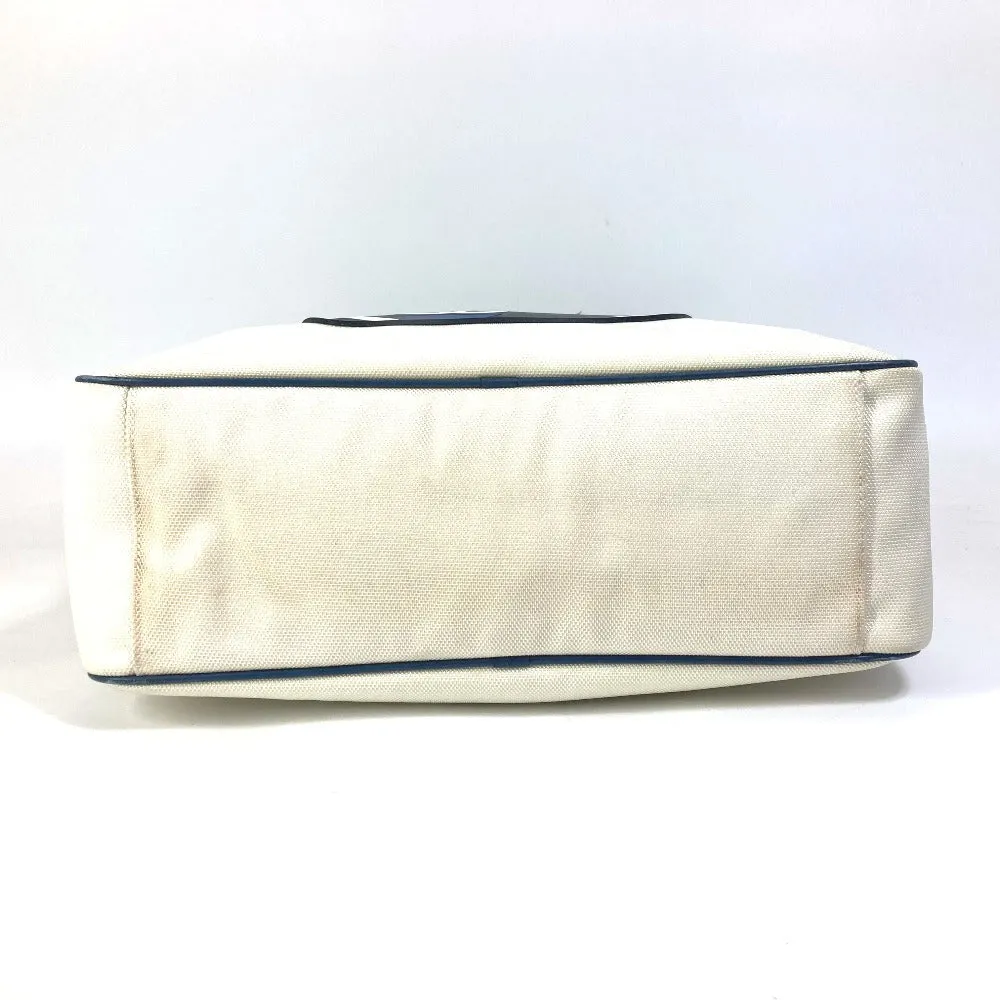 CHANEL Shoulder Bag Canvas / leather white Airline CC COCO Mark Women Used