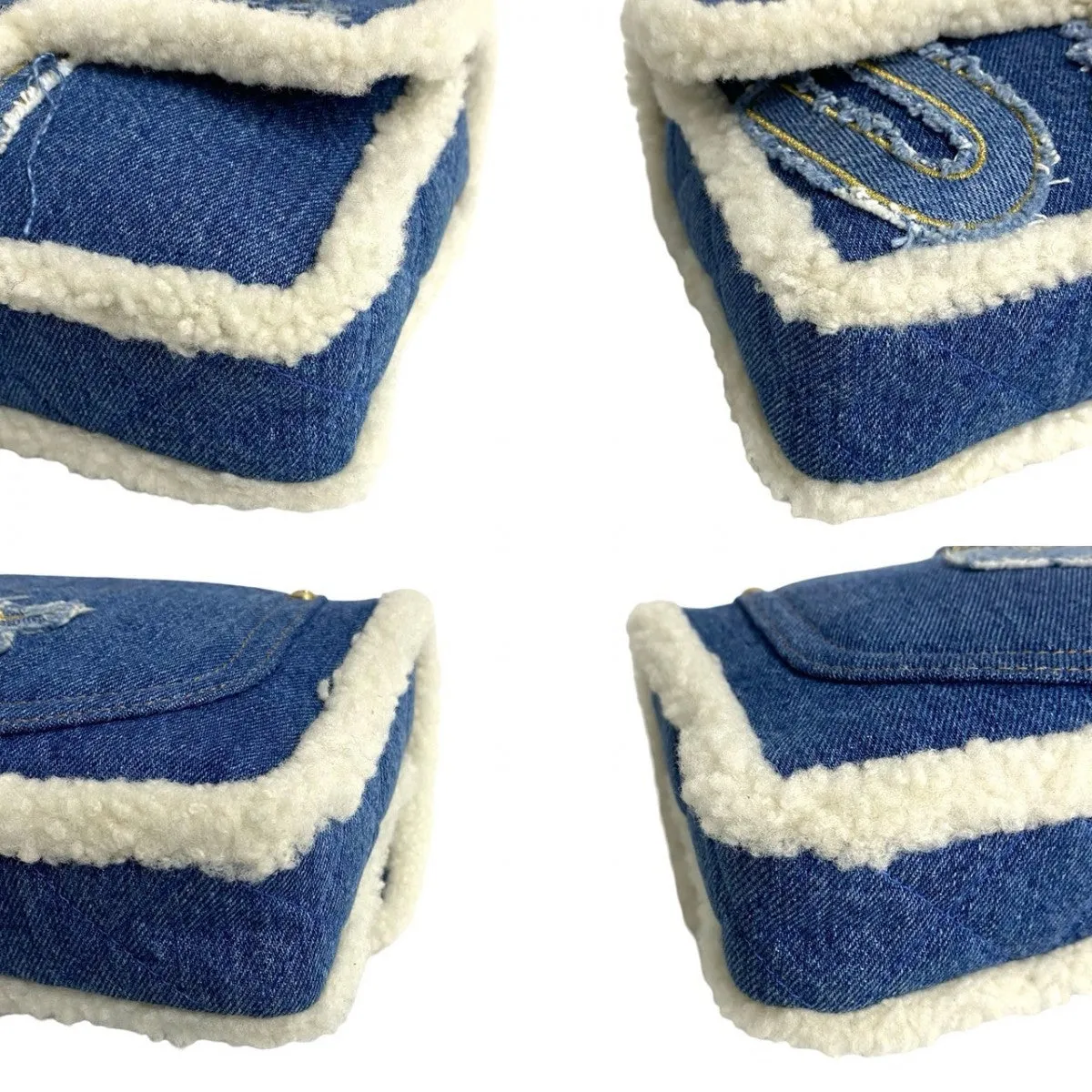 CHANEL Shoulder Bag denim blue