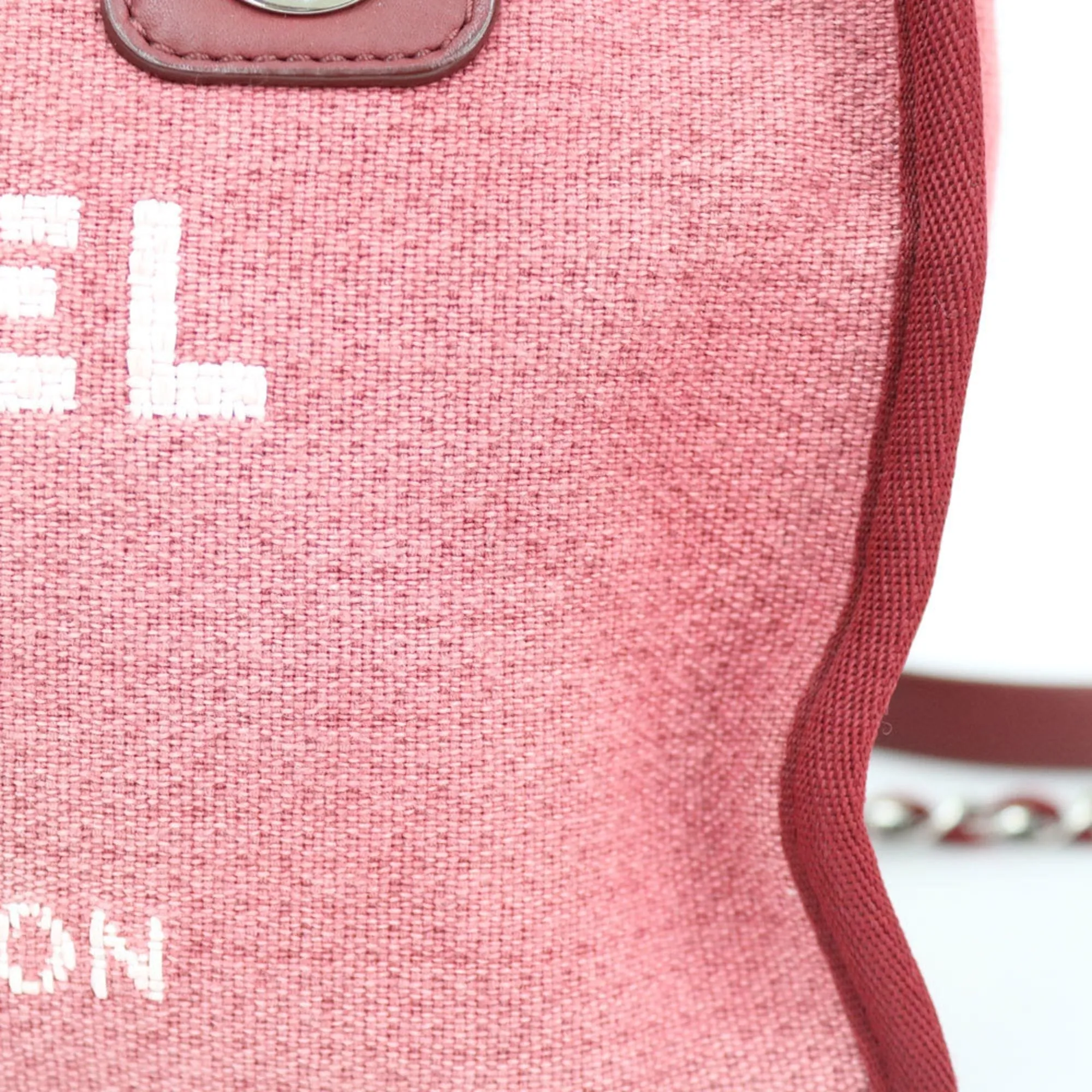 CHANEL Shoulder Bag Handbag Red Ladies