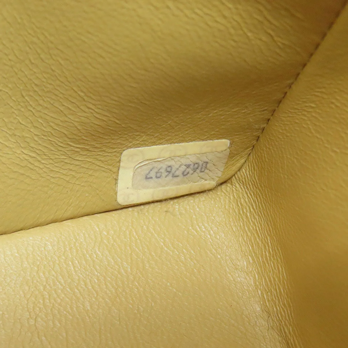 CHANEL Shoulder Bag lambskin beige ChainShoulder Matelasse Gold Metal Women Used