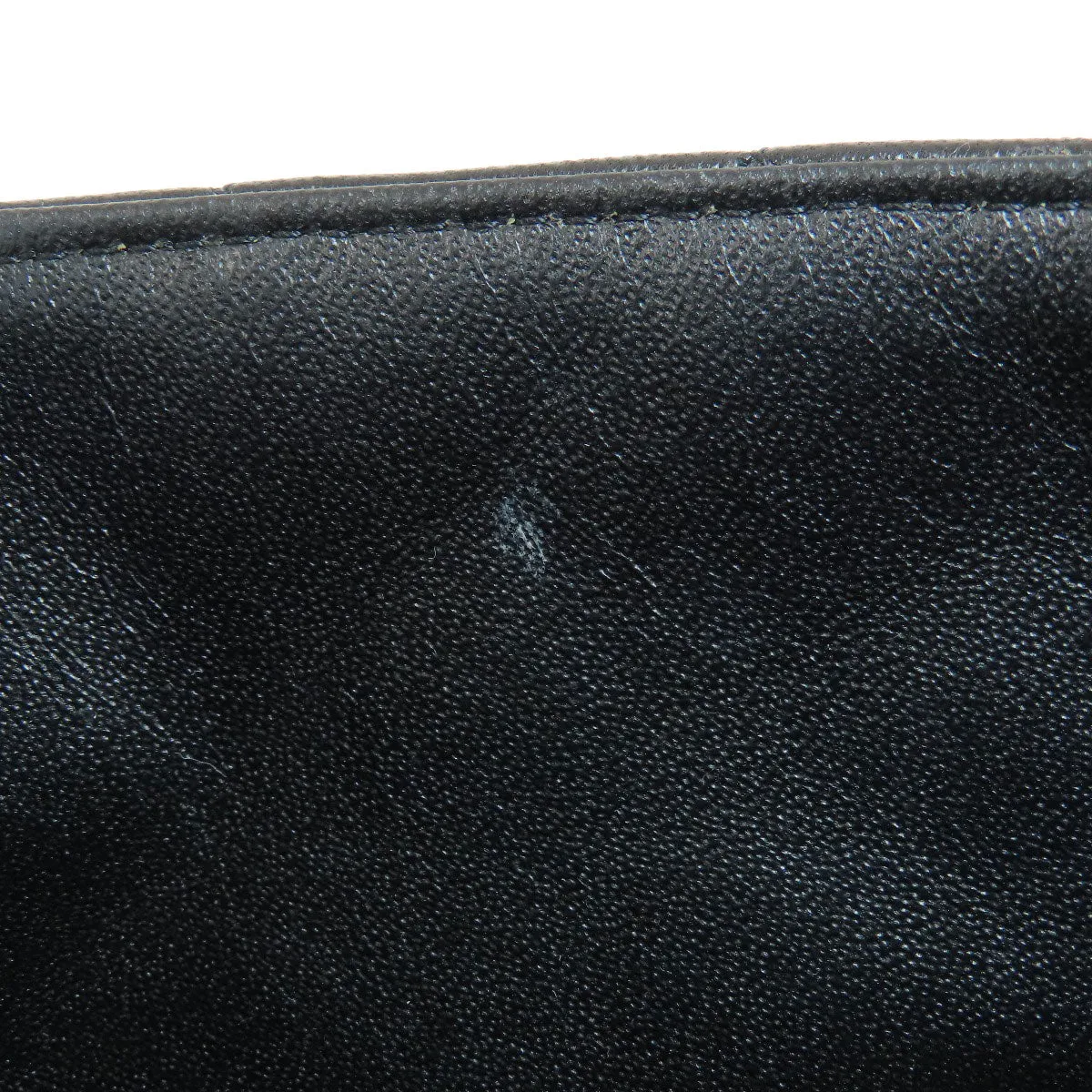CHANEL Shoulder Bag lambskin black ChainShoulder Matelasse SilverMetal Women Used