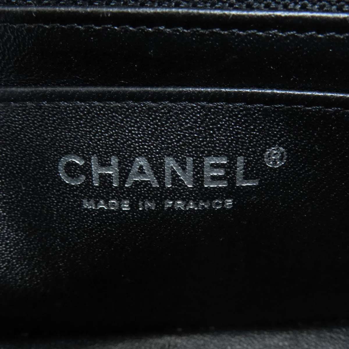 CHANEL Shoulder Bag lambskin black ChainShoulder Matelasse SilverMetal Women Used