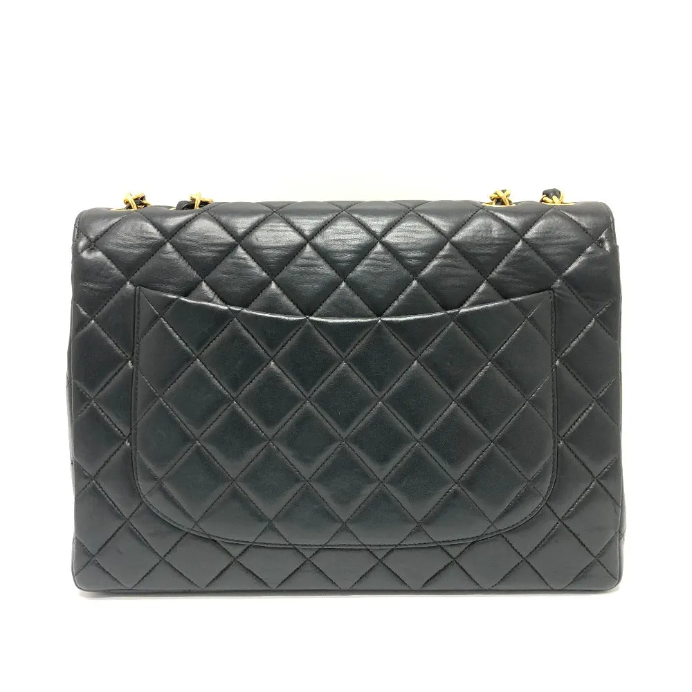 CHANEL Shoulder Bag lambskin black Matrasse 30 Women Used
