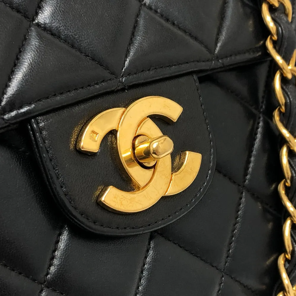 CHANEL Shoulder Bag lambskin black Matrasse 30 Women Used